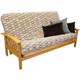 Wood Amish Bent Arm Mission Futon Frame Oak