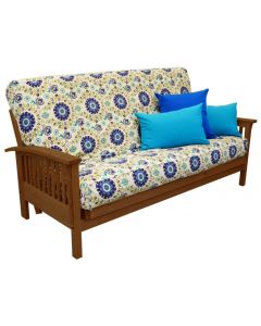 Wood Amish Bent Arm Mission Futon Frame Walnut