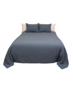 Rombos Blue Bedspread and Sham