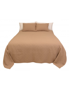 Rombos Brown Bedspread and Sham