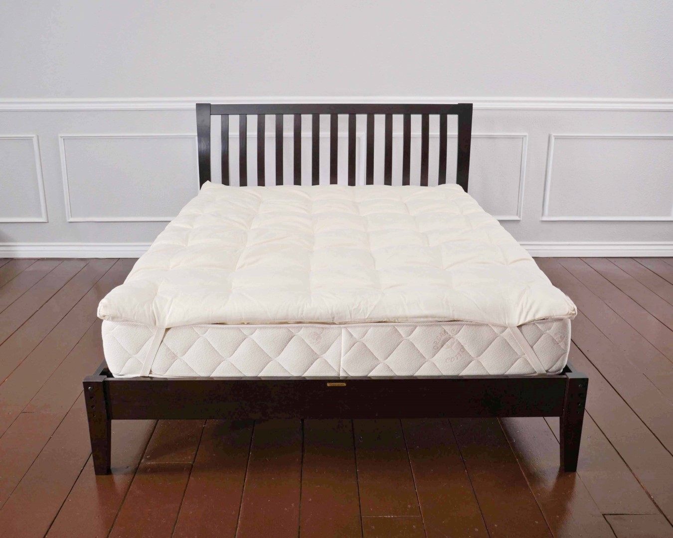 Natural Latex Mattress Topper Quilted with Organic Cotton and Wool